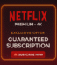 Netflix 4K premium subscription اشتراك Netflix Premium