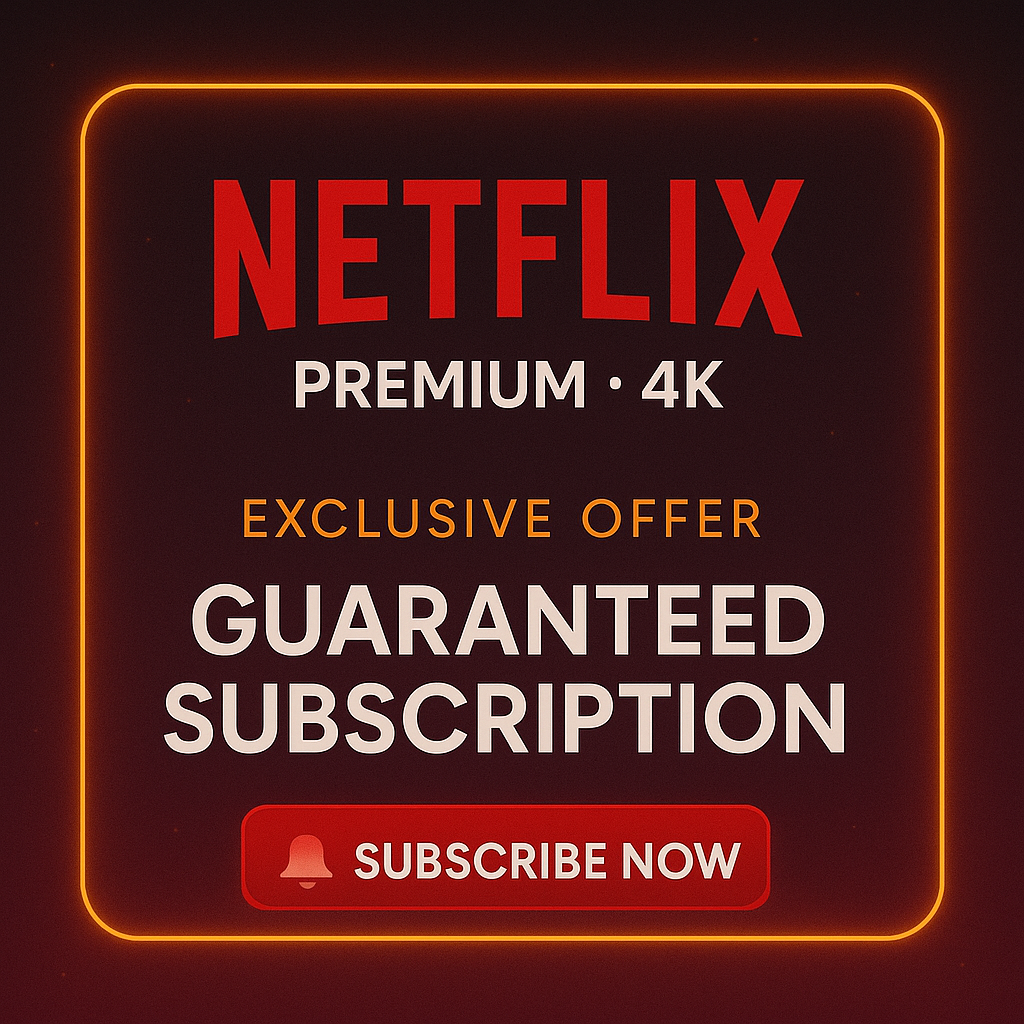 Netflix 4K premium subscription اشتراك Netflix Premium
