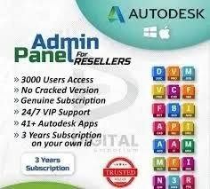 Admin Panel Autodesk (3000 Users ) All Apps | 03 Years